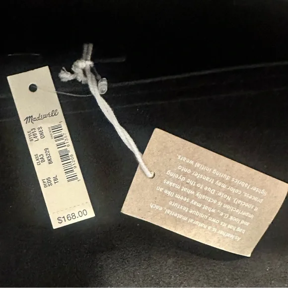 New Madewell The Abroad Leather Shoulder Bag Crossbody purse Black Spring Purse - Picture 3 of 7